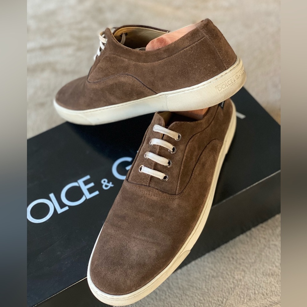 Dolce and Gabbana sneakers, brown, size 9.5